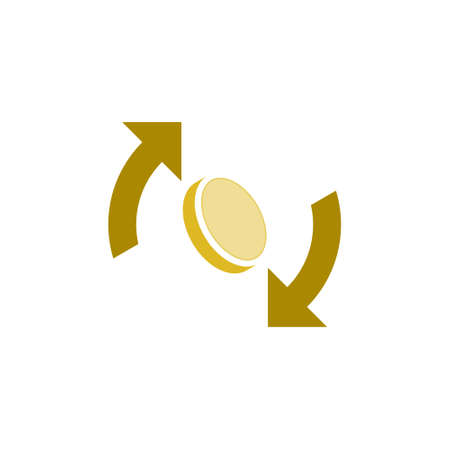 Money convert icon, Coin logo, Currency exchangeのイラスト素材