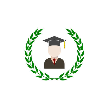 School logo, Graduation icon, Education College School Logoのイラスト素材