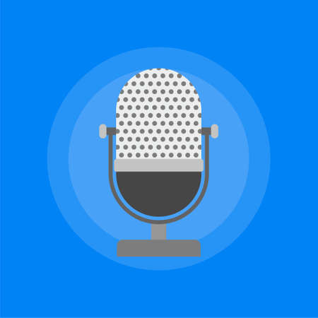 Podcast icon, monitor, smartphone, smart watch logoのイラスト素材
