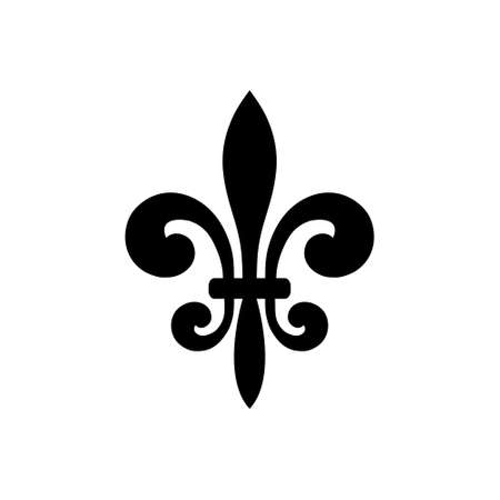 Fleur de lis icon, Fleur-de-lis sign, Fleur de lis logoのイラスト素材
