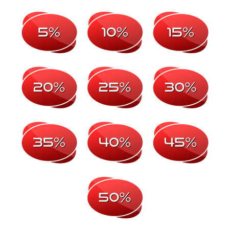 Sale tag icon, Sale sticker, Special discount setのイラスト素材