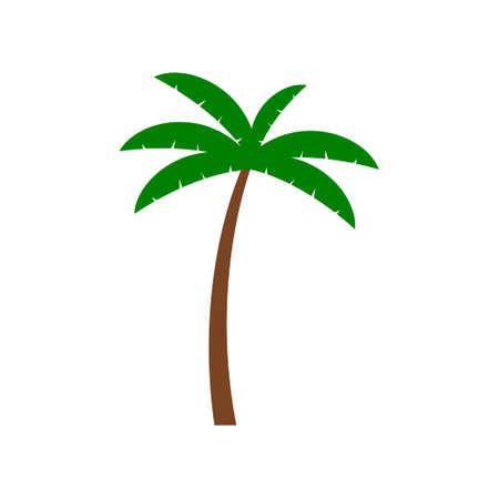 Palm tree icon, island signのイラスト素材
