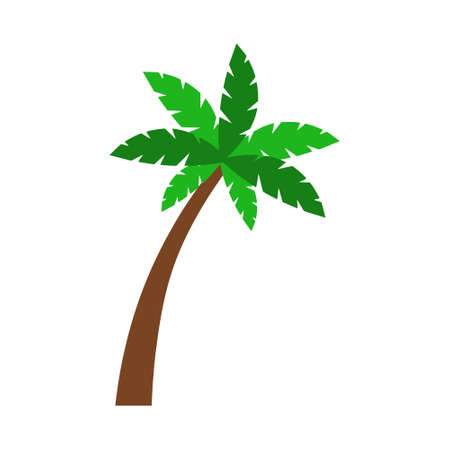 Palm tree icon, island signのイラスト素材