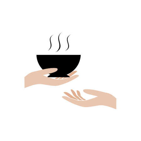 Food Sharing Icon, signのイラスト素材
