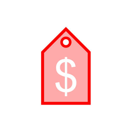 Color Simple Price tag iconのイラスト素材