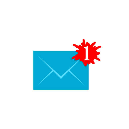 New message icon with notificationのイラスト素材