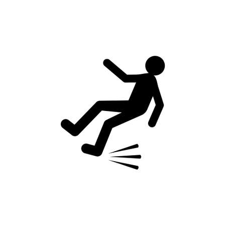 Slippery floor, Wet Floor Signのイラスト素材