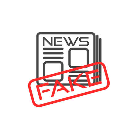 Fake News icon or signのイラスト素材