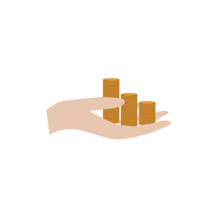 Hand with money, Money in hand iconのイラスト素材