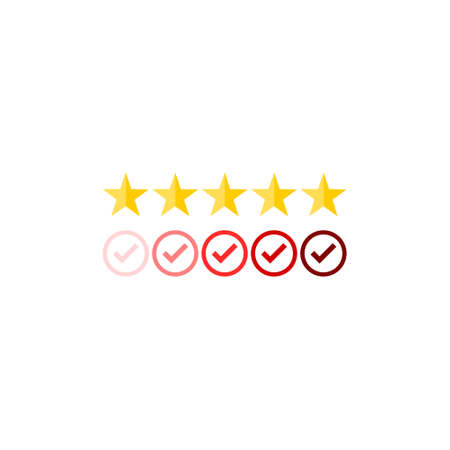 Customer review, Feedback, Rating system isometric concept