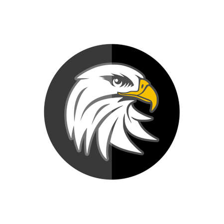 Eagle mascot icon for sport team, Eagle head iconのイラスト素材