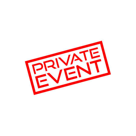 Private event icon or signのイラスト素材