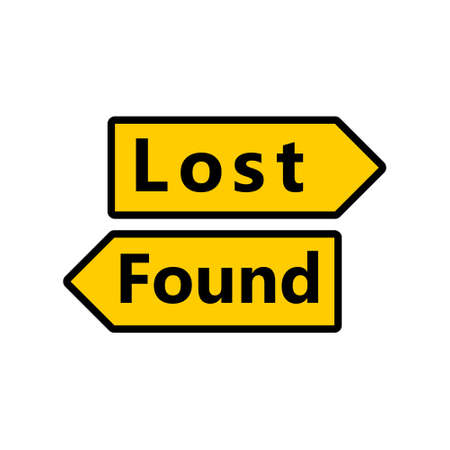 Lost and Found signのイラスト素材