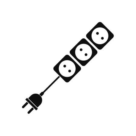 Extension cord icon, Power outletのイラスト素材