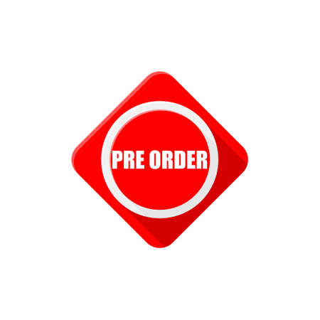 Red Pre order black buttonのイラスト素材
