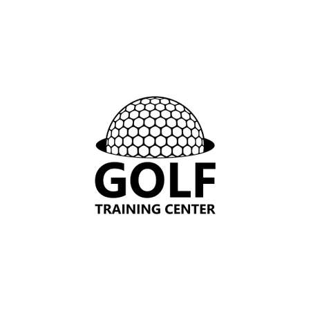 Golf club icon, symbol, elements and logo, Golf training centerのイラスト素材
