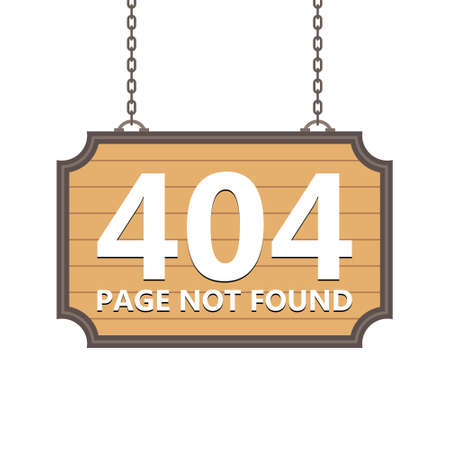 Oops 404 error page not found sign