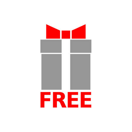 Free gift box conceptのイラスト素材