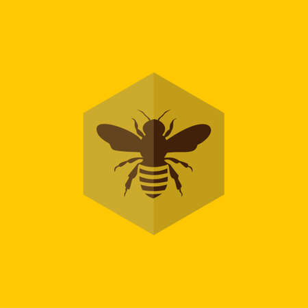 Bee illustration design, Bee iconのイラスト素材