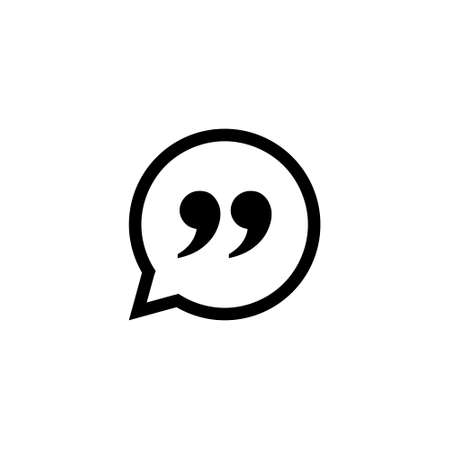 Quote icon, Quote signのイラスト素材