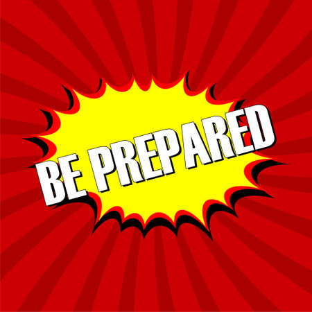 Be Prepared signのイラスト素材