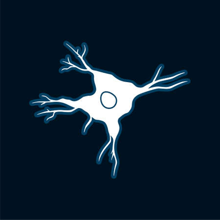 Activity of brain neurons icon or signのイラスト素材