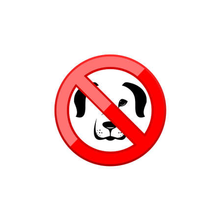 No Dogs Allowed Icon Signのイラスト素材