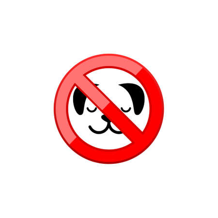 No Dogs Allowed Icon Signのイラスト素材