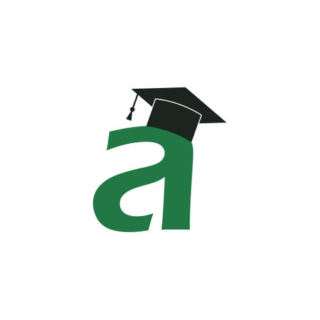 Letter A With Graduation Capのイラスト素材
