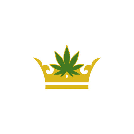 Marijuana crown  iconのイラスト素材