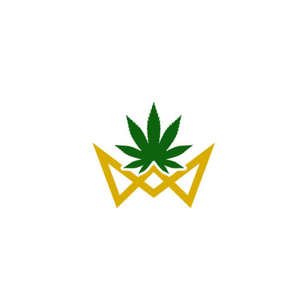 Marijuana crown  designのイラスト素材