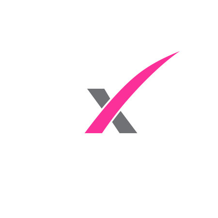 X   letter designのイラスト素材