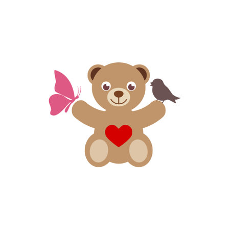 Teddy bear icon   signのイラスト素材