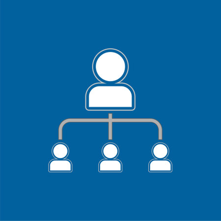 Referral marketing icon, Network marketing, business partnershipのイラスト素材