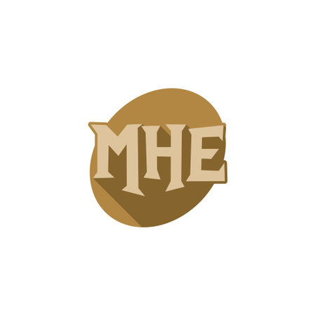 MHE letters logoのイラスト素材