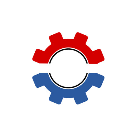 Color Gear Template Logoのイラスト素材