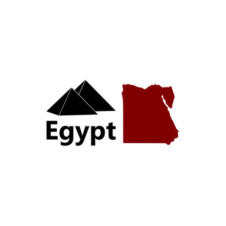 Egypt flat icon illustrationのイラスト素材