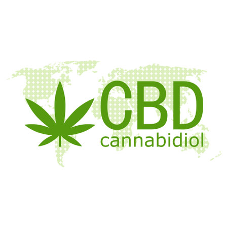 Cannabis for medical icon, CBD iconのイラスト素材