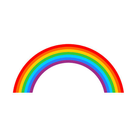 Rainbow  sign, iconのイラスト素材