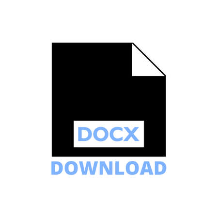 Download Button DOCX, DOCX icon, signのイラスト素材