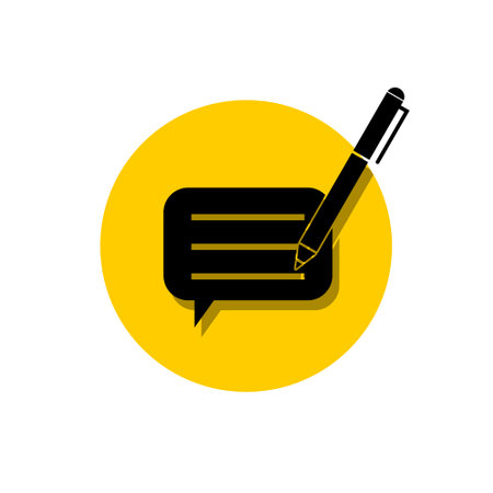 Feedback icon, writing article or blogのイラスト素材