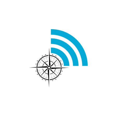 Wifi icon, Simple element illustration, Compassのイラスト素材