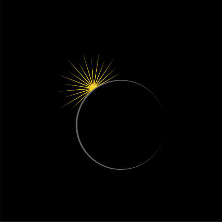 Planet earth with sunrise in spaceのイラスト素材