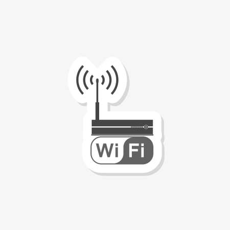 Wifi icon isolated on white backgroundのイラスト素材