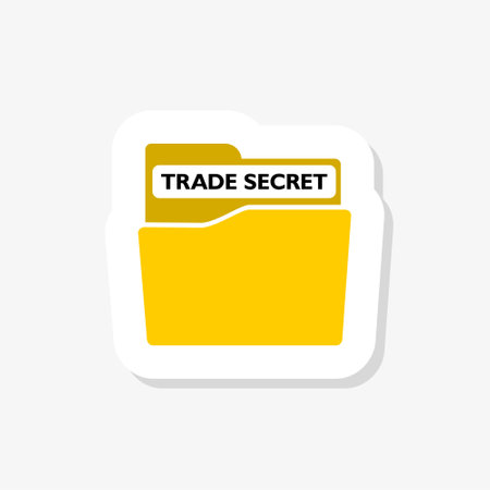 Trade Secret - Folder Register Name in Directory sticker iconのイラスト素材