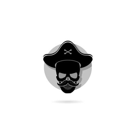 Pirate icon isolated on white backgroundのイラスト素材