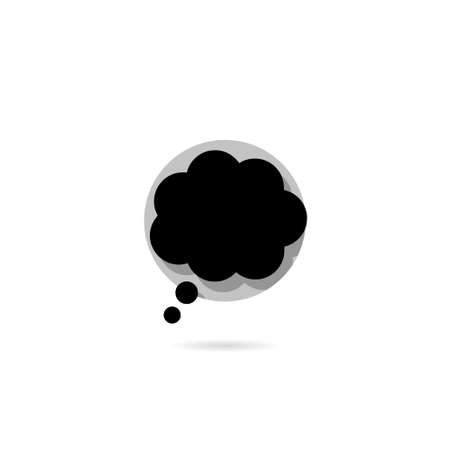 Chat icon isolated on white backgroundのイラスト素材