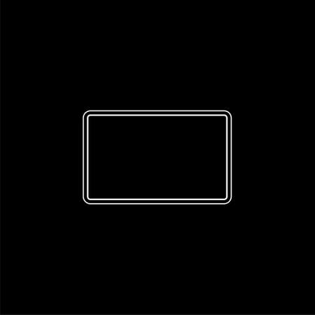 Traffic sign isolated on black backgroundのイラスト素材