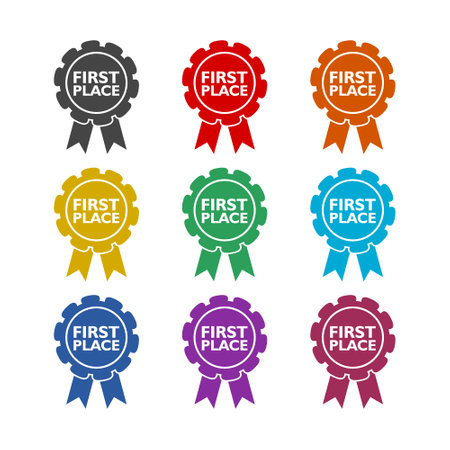 First place color ribbon set