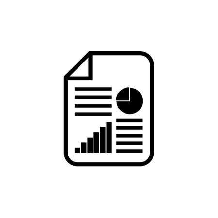 Business Report icon isolated on white backgroundのイラスト素材